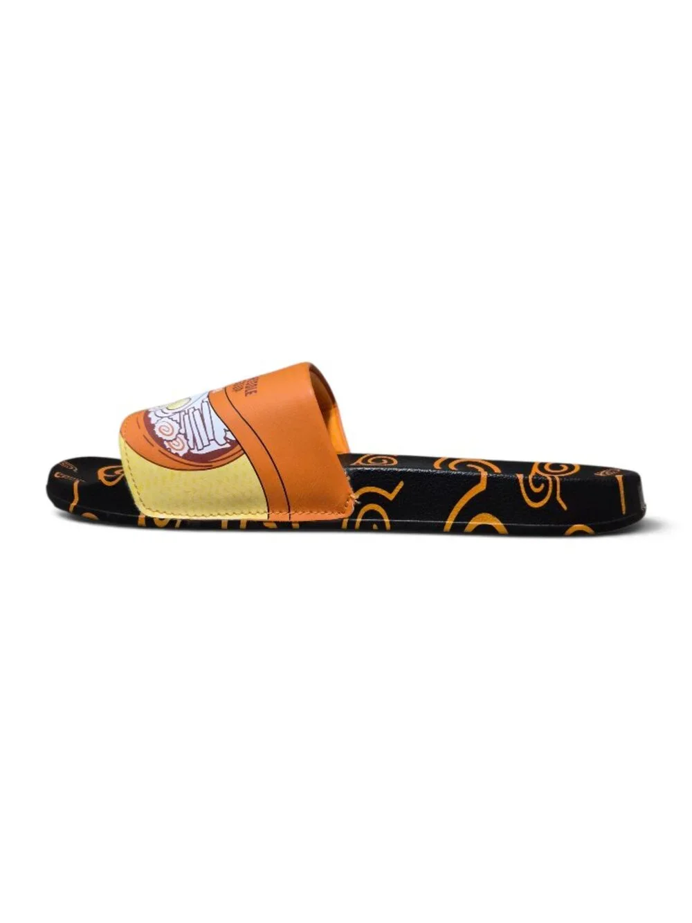 Naruto Shippuden Ichiraku Ramen Soup Slide Sandals Men's Size 7 Sport Orange